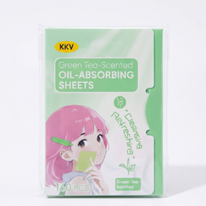 KKV - Green Tea-Scented Oil Absorbing Sheets (160 pcs)